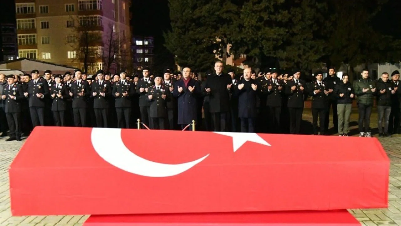 Hayatını kaybeden jandarma uzman çavuş için tören düzenlendi