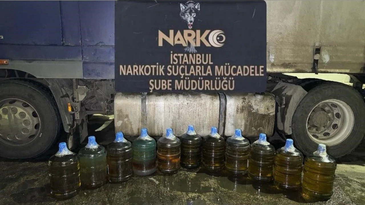 İstanbul’da uyuşturucu operasyonu: 183 kilogram sıvı metamfetamin ele geçirildi