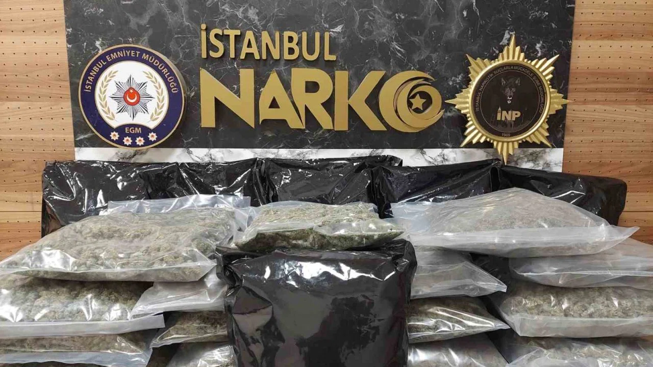 İstanbul’da uyuşturucu operasyonu: 22 kilo 450 gram skunk ele geçirildi