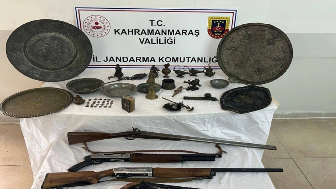 Kahramanmaraş’ta tarihi eser kaçakçılığı operasyonu