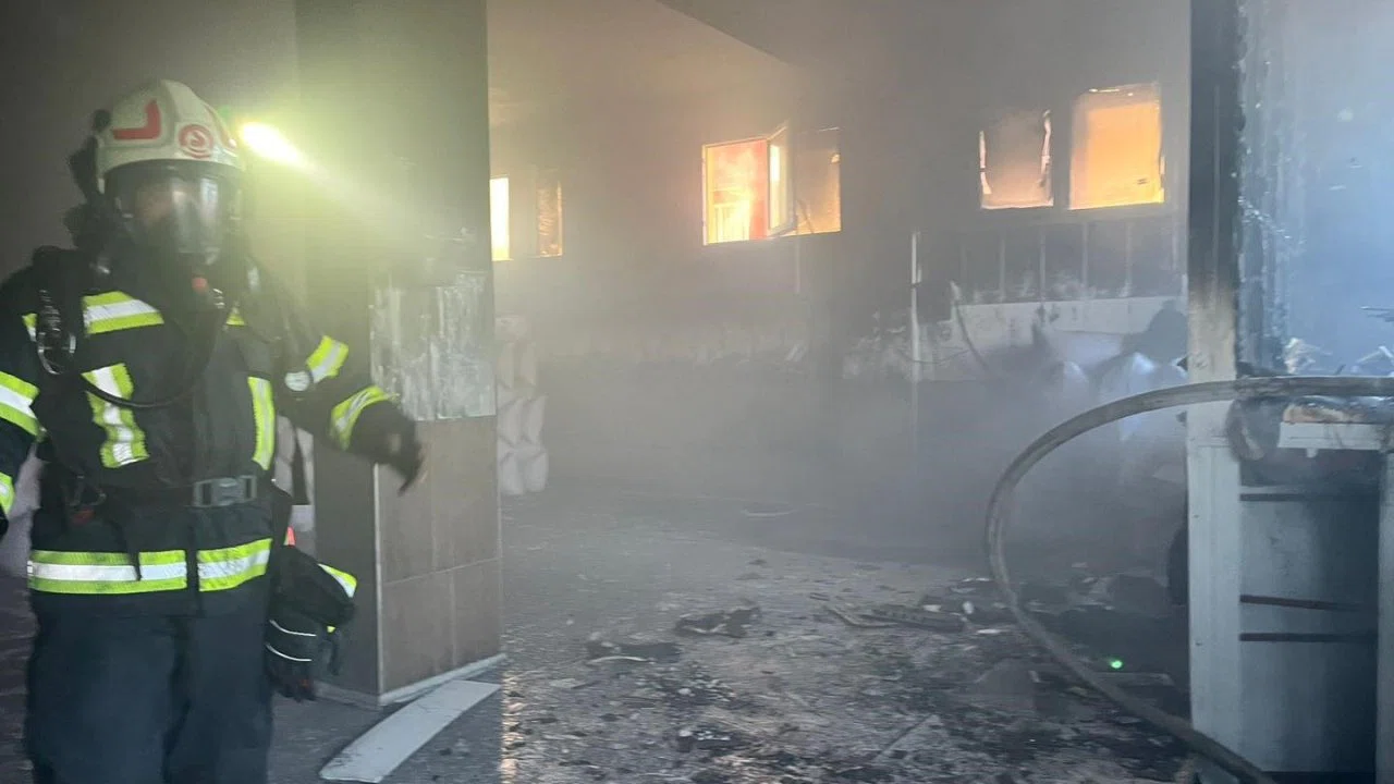 Kuruyemiş fabrikasında korkutan yangın