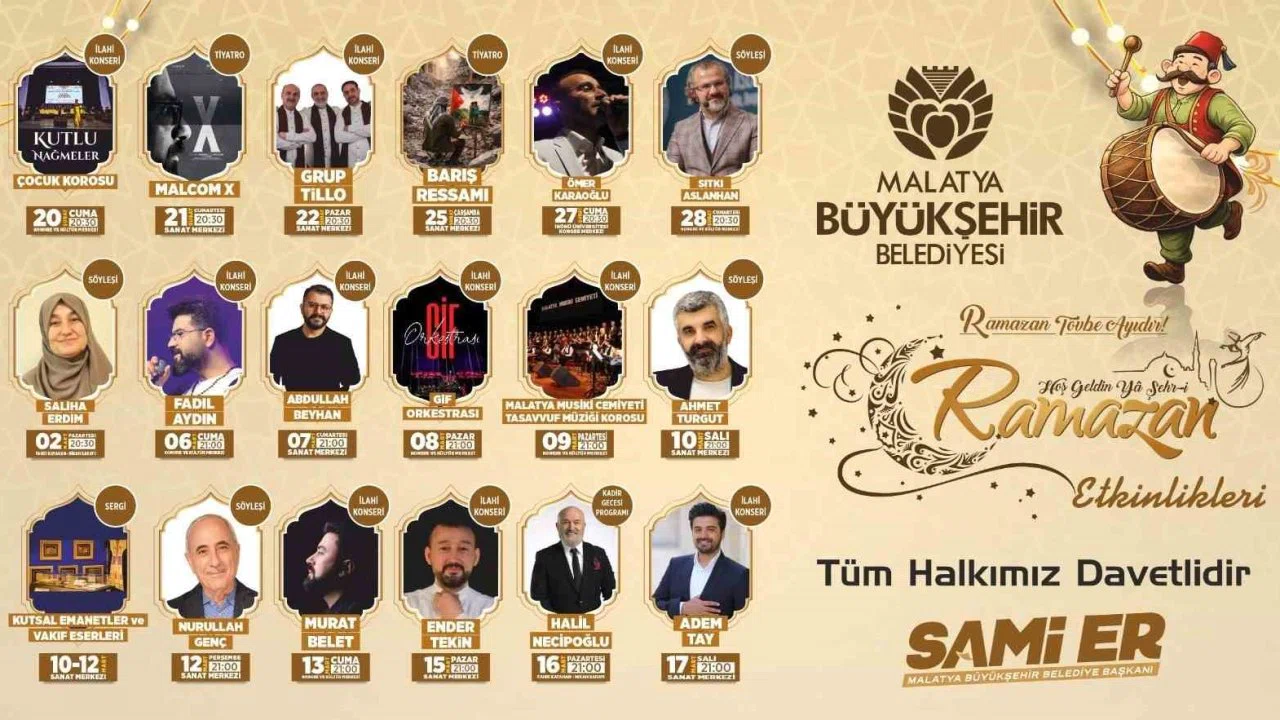 Malatya Büyükşehir Belediyesi Ramazan maneviyatını şehre taşıyor