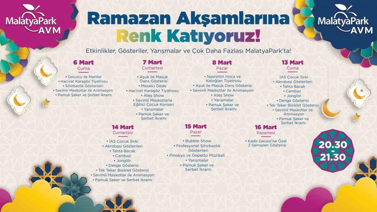MalatyaPark AVM’de Ramazan coşkusu