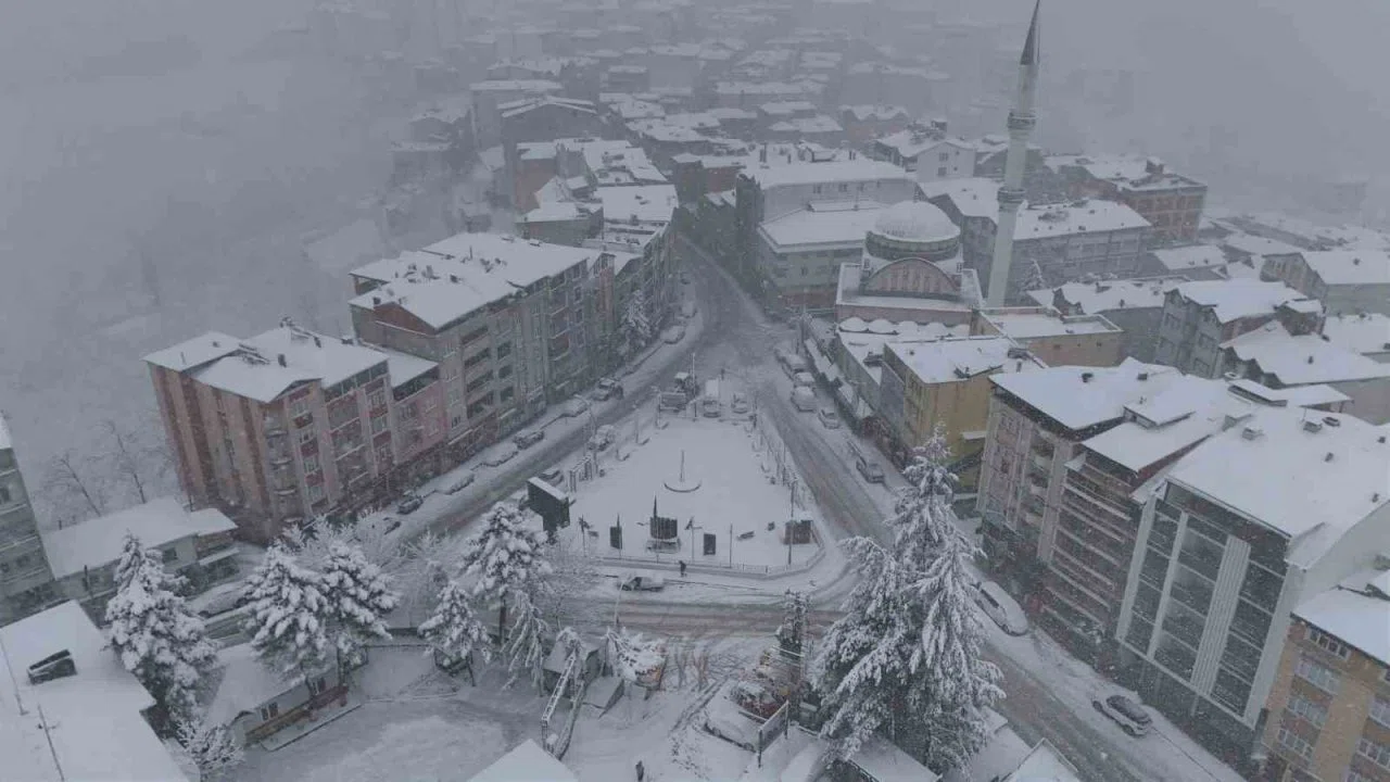 Ordu’nun yükseklerinde kar yağışı