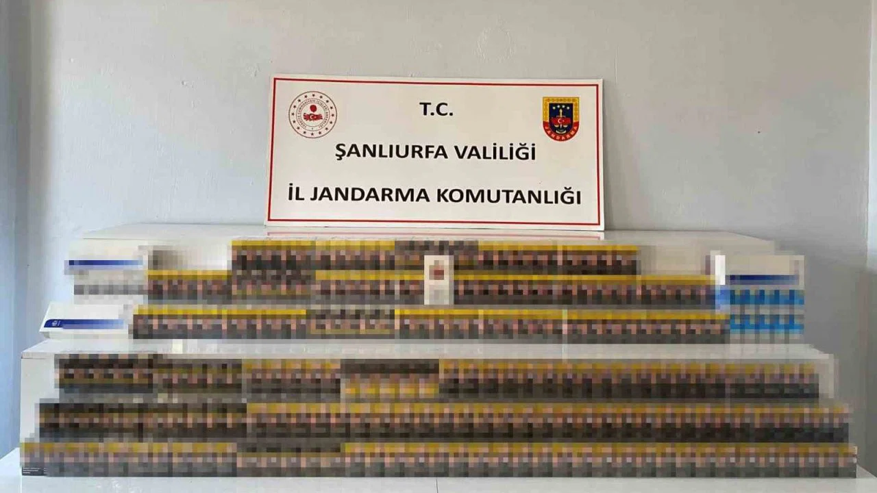 Şanlıurfa’da 11 bin paket kaçak sigara ele geçirildi