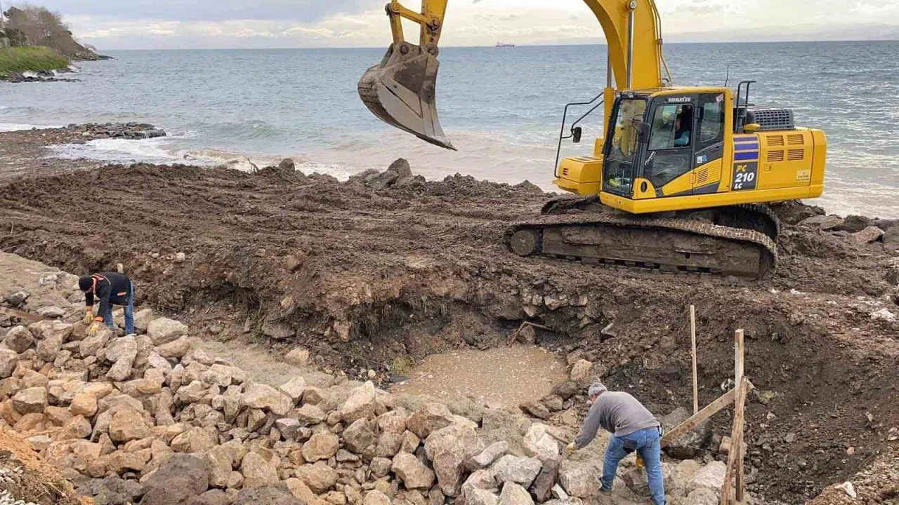 Sinop Kadınlar Plajı’na istinat duvarı