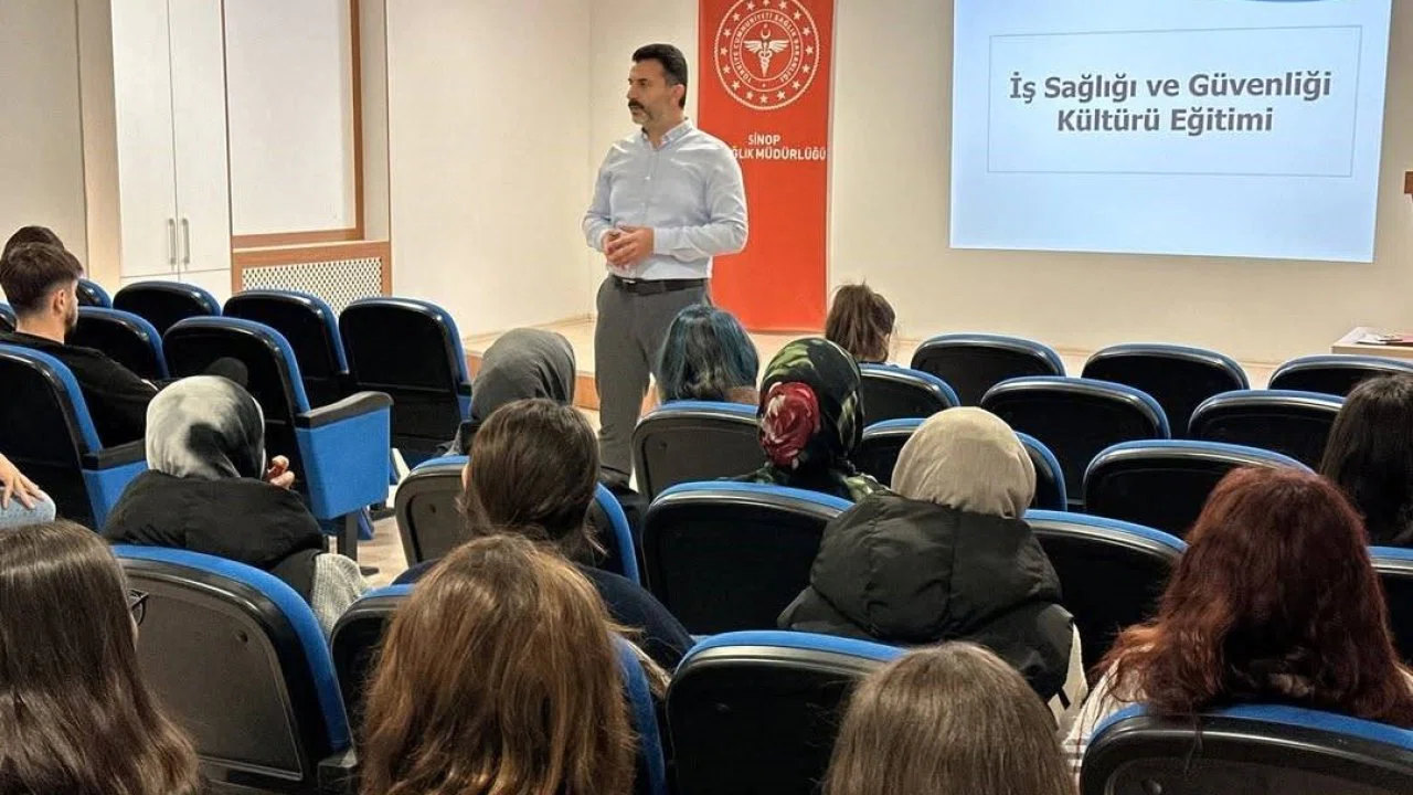 Sinop’ta stajyer öğrencilere "iş güvenliği" eğitimi