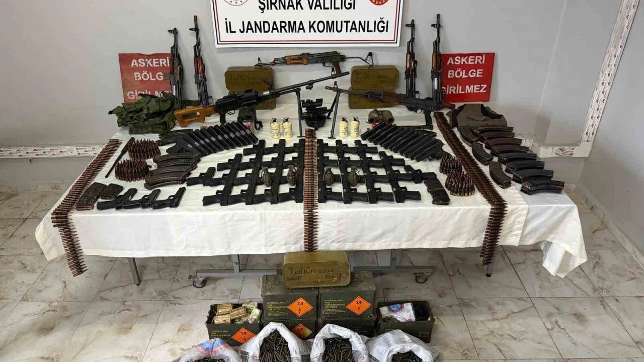 Şırnak’ta jandarma ekipleri cephanelik ele geçirdi: 20 tutuklama