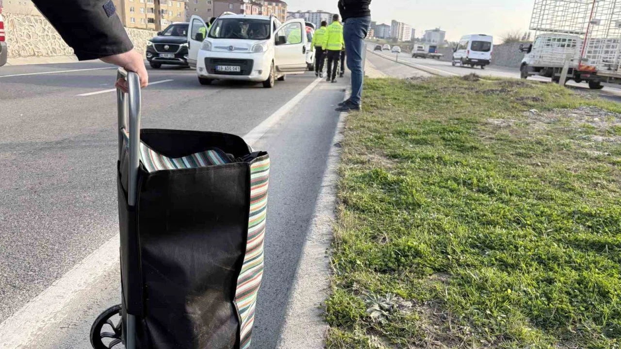 Tekirdağ’da otomobilin çaptığı kadın yaralandı