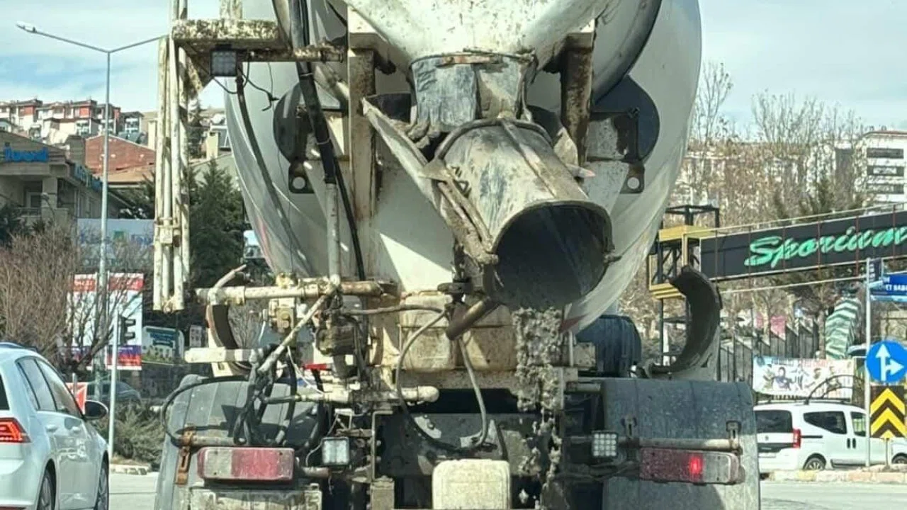 Yola beton döken mikser sürücüsüne 839 bin lira ceza