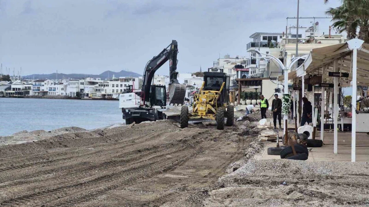 Bodrum Kumbahçe’de düzenleme çalışmaları başladı