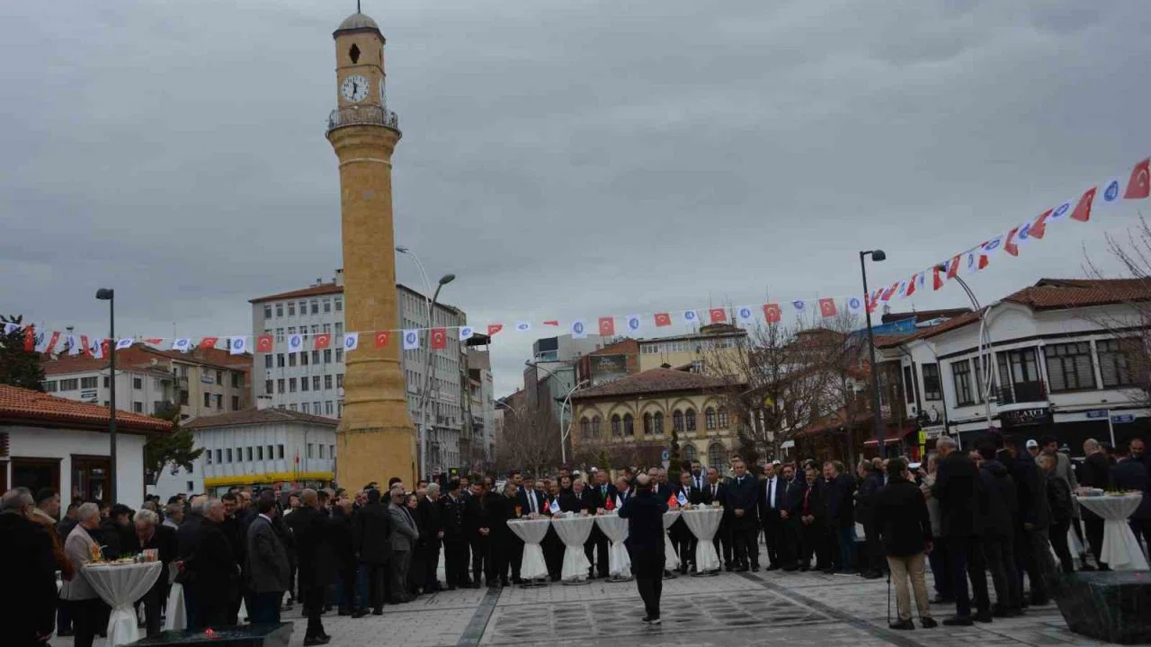 Çorum’da bayramlaşma törenine yoğun katılım