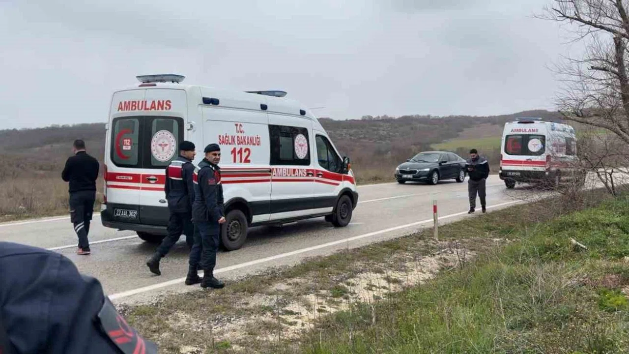 Edirne’de trafik kazası: 3 yaralı