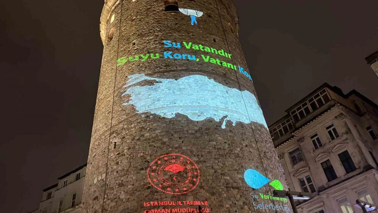 Galata Kulesi’nde "Dünya Su Günü" farkındalığı