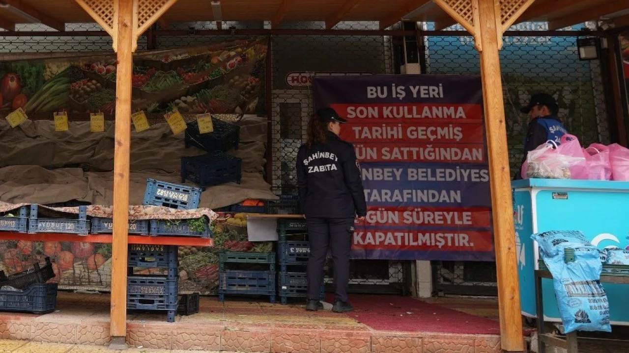 Gaziantep’te tarihi geçmiş ürün satılan 2 iş yerine kapatma cezası