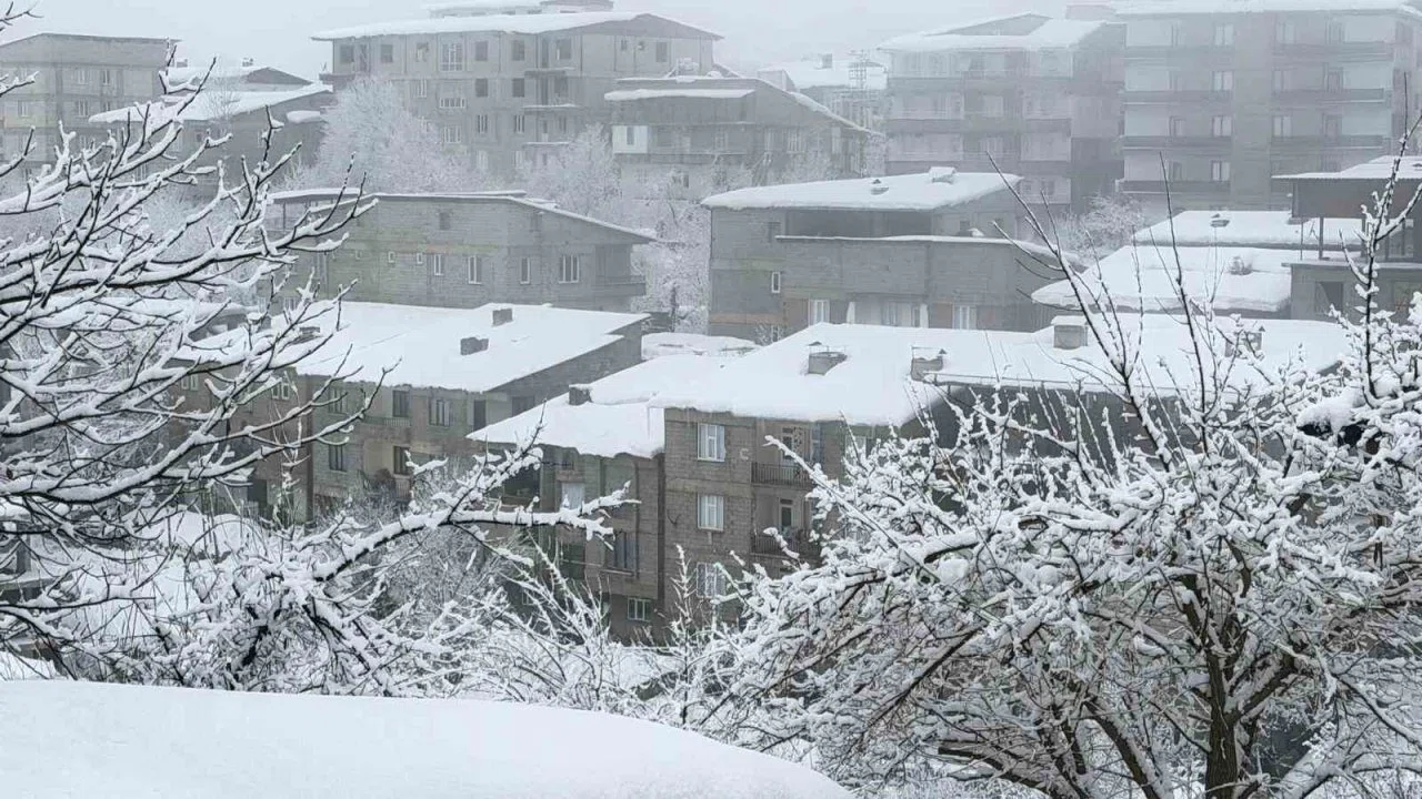 Hakkari’de kar yağışı