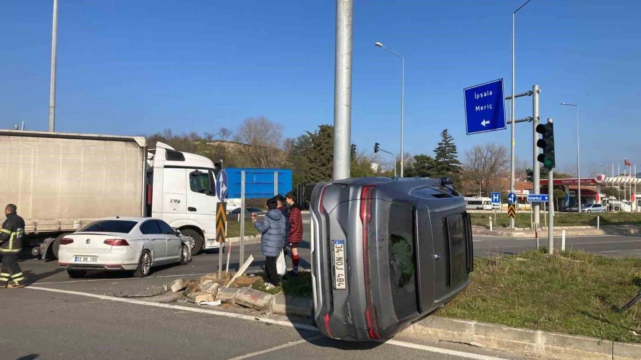İpsala’daki trafik kazası: 4 kişi yaralandı