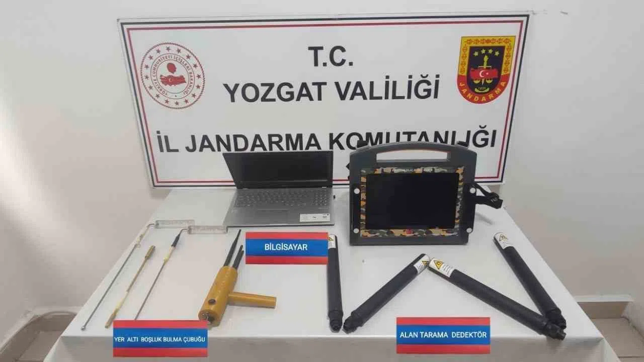 Kaçak kazı yapmak istediler, suçüstü yakalandılar