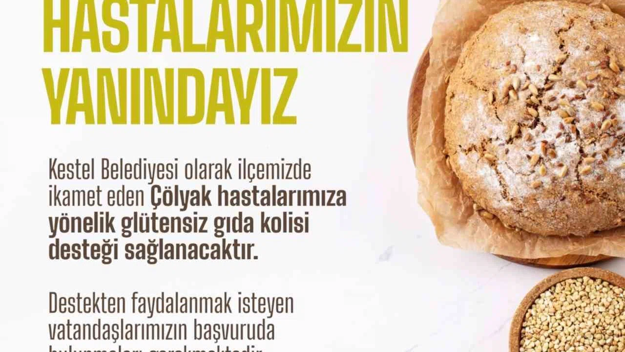 Kestel Belediyesi’nden Çölyak hastalarına glütensiz gıda desteği