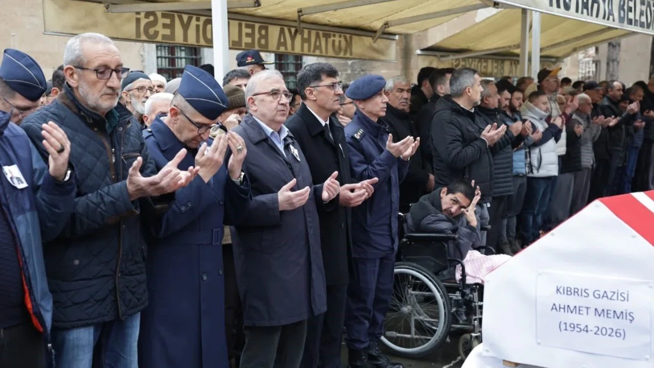 Kıbrıs Gazisi Ahmet Memiş son yolculuğuna uğurlandı