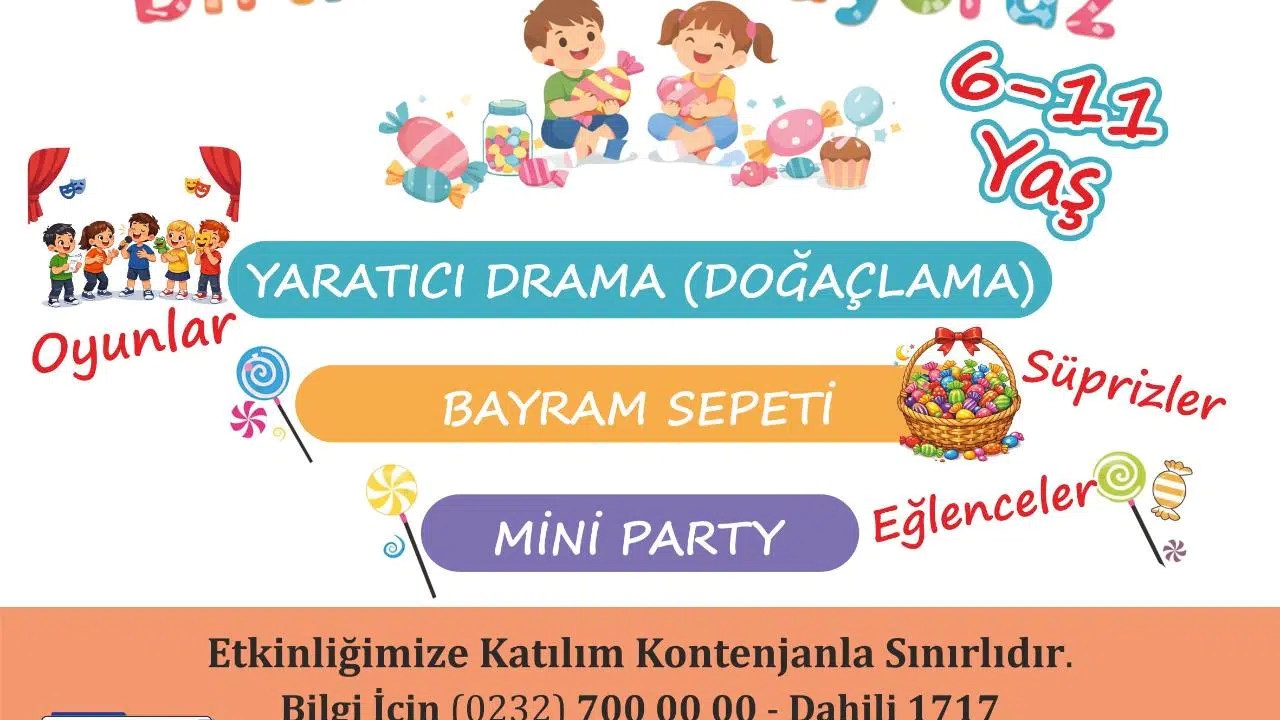 Menderes’te Çocuklara Bayram Kutlaması