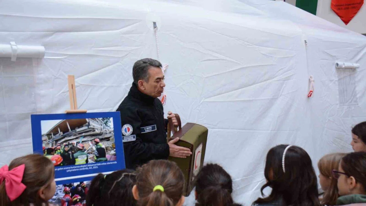 Miniklere afet bilinci aşılandı