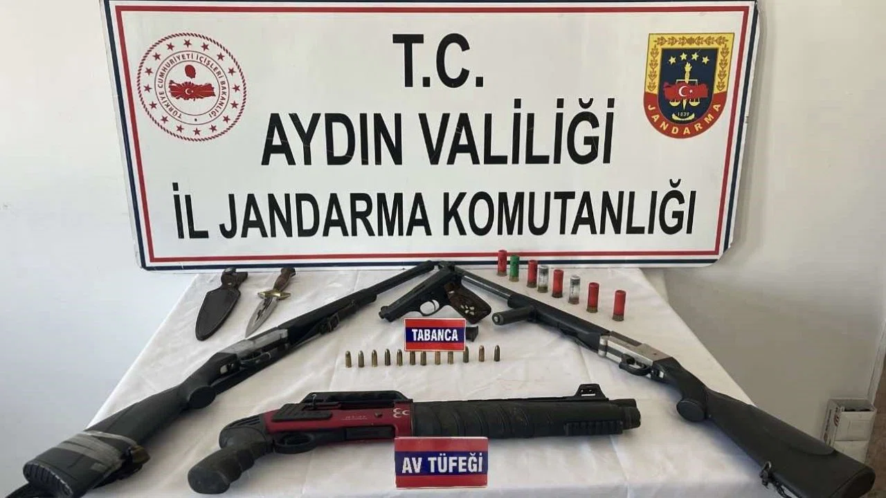 Nazilli’de ruhsatsız silah operasyonu