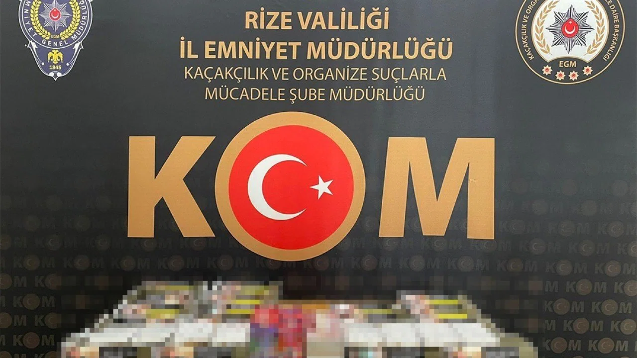 Rize’de kaçakçılık operasyonu