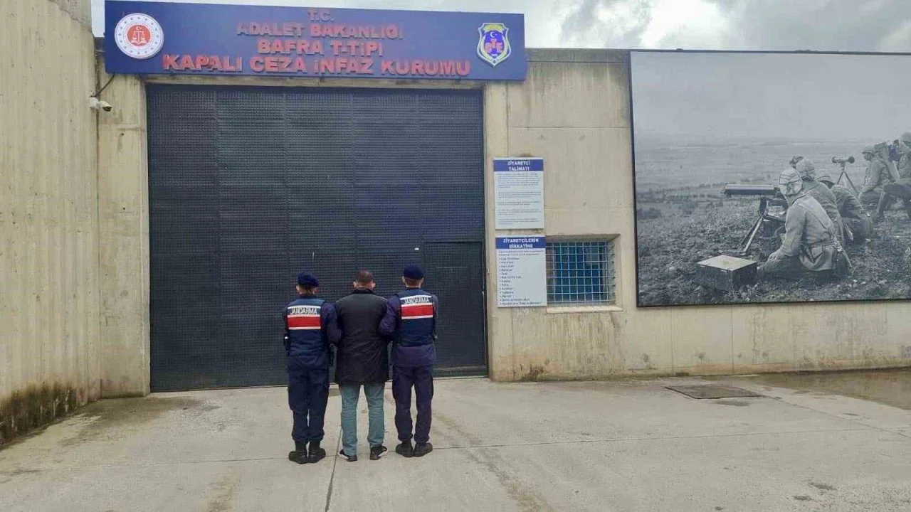 Samsun’da 18 yıl hapis cezası bulunan firari jandarma operasyonuyla yakalandı