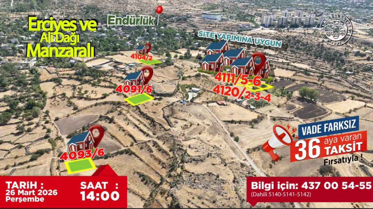 Talas’ın gözde lokasyonlarında villa parseli fırsatı
