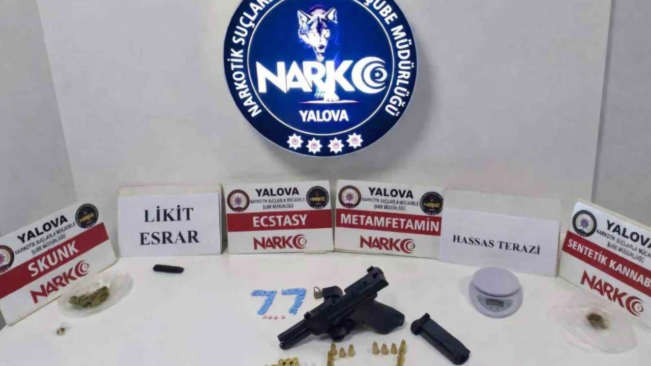 Yalova’da uyuşturucu operasyonunda 4 tutuklama