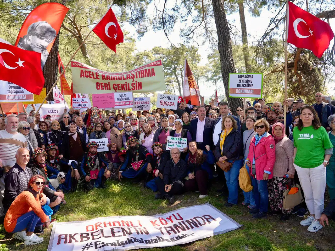Başkan Yetişkin Akbelen’de: “Toprağımızı savunmaya devam edeceğiz”