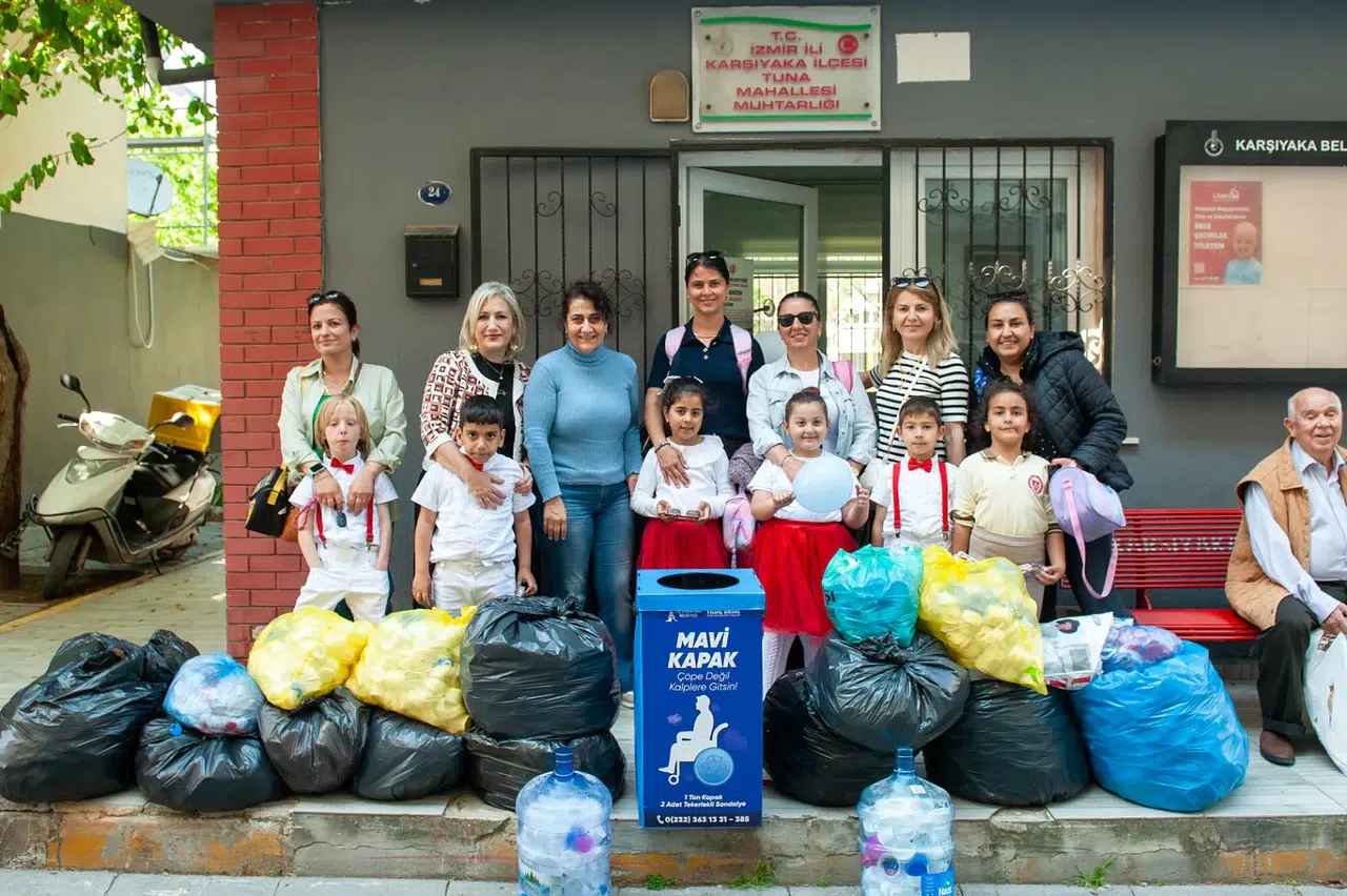 Mavi Kapak projesine çocuklardan anlamlı destek