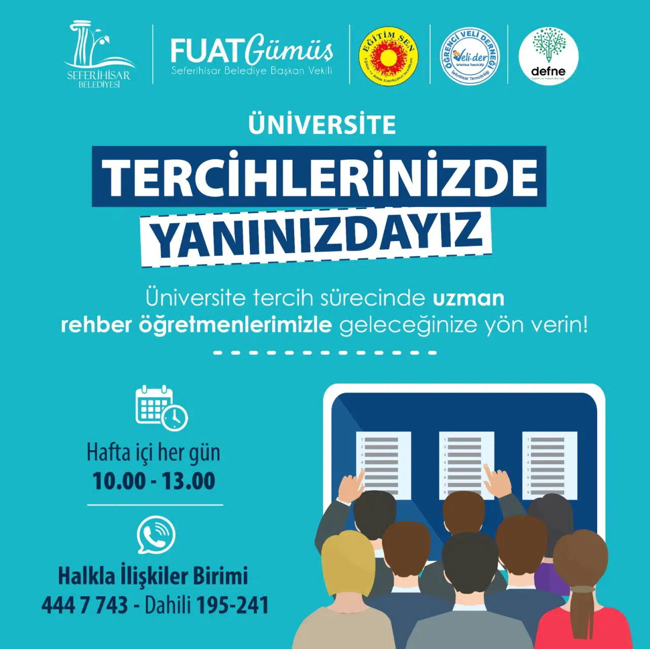 Seferihisar'da Öğrencilere Ücretsiz Üniversite Tercih Danışmanlığı Başlatıldı