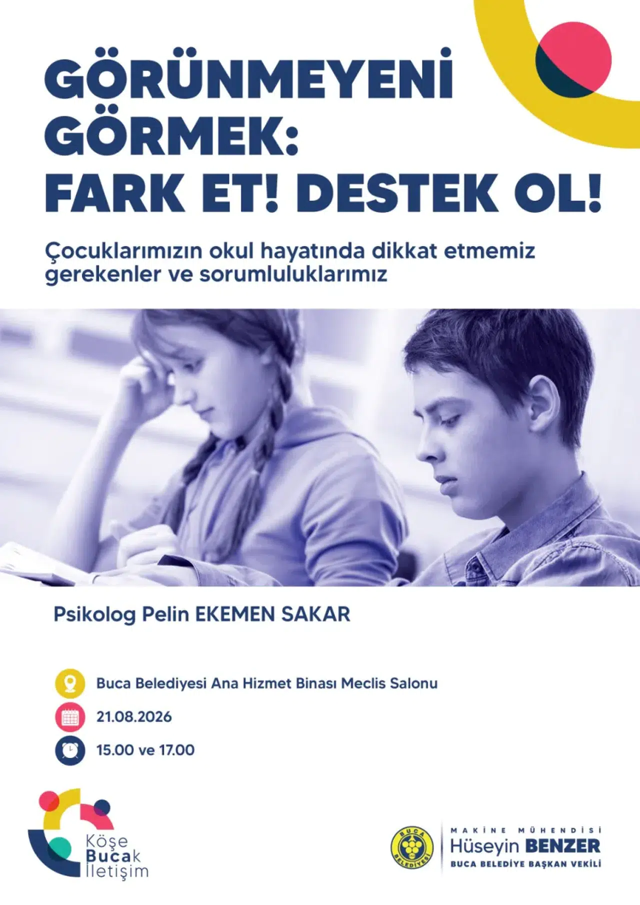 Buca'da Çocukların Okul Hayatına Işık Tutacak Seminer