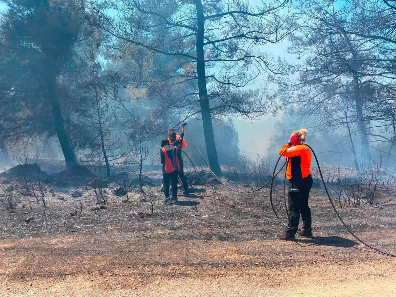 Buca'nın Kahramanları Yangınla Mücadelede Aktif Rol Alıyor
