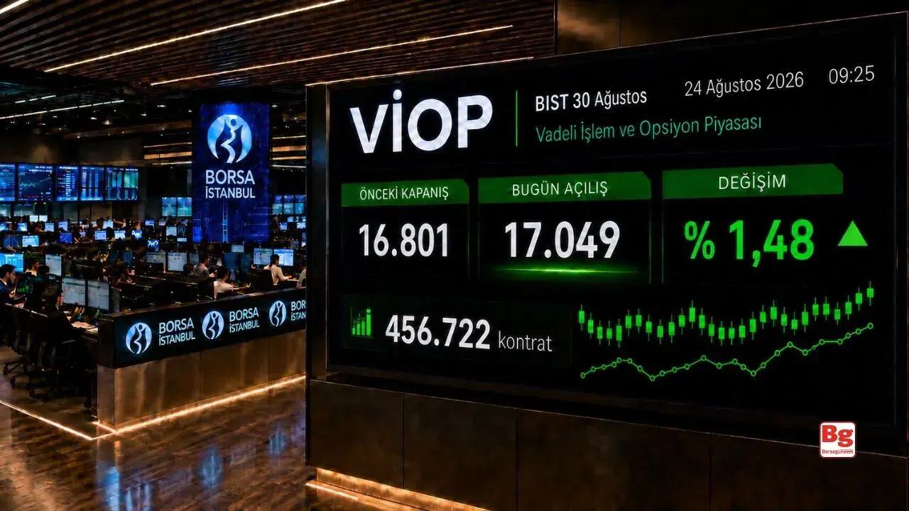 BIST 30 VİOP Kontratı Haftaya Yükselişle Başladı, TCMB'den Repo İhale İle Piyasalara