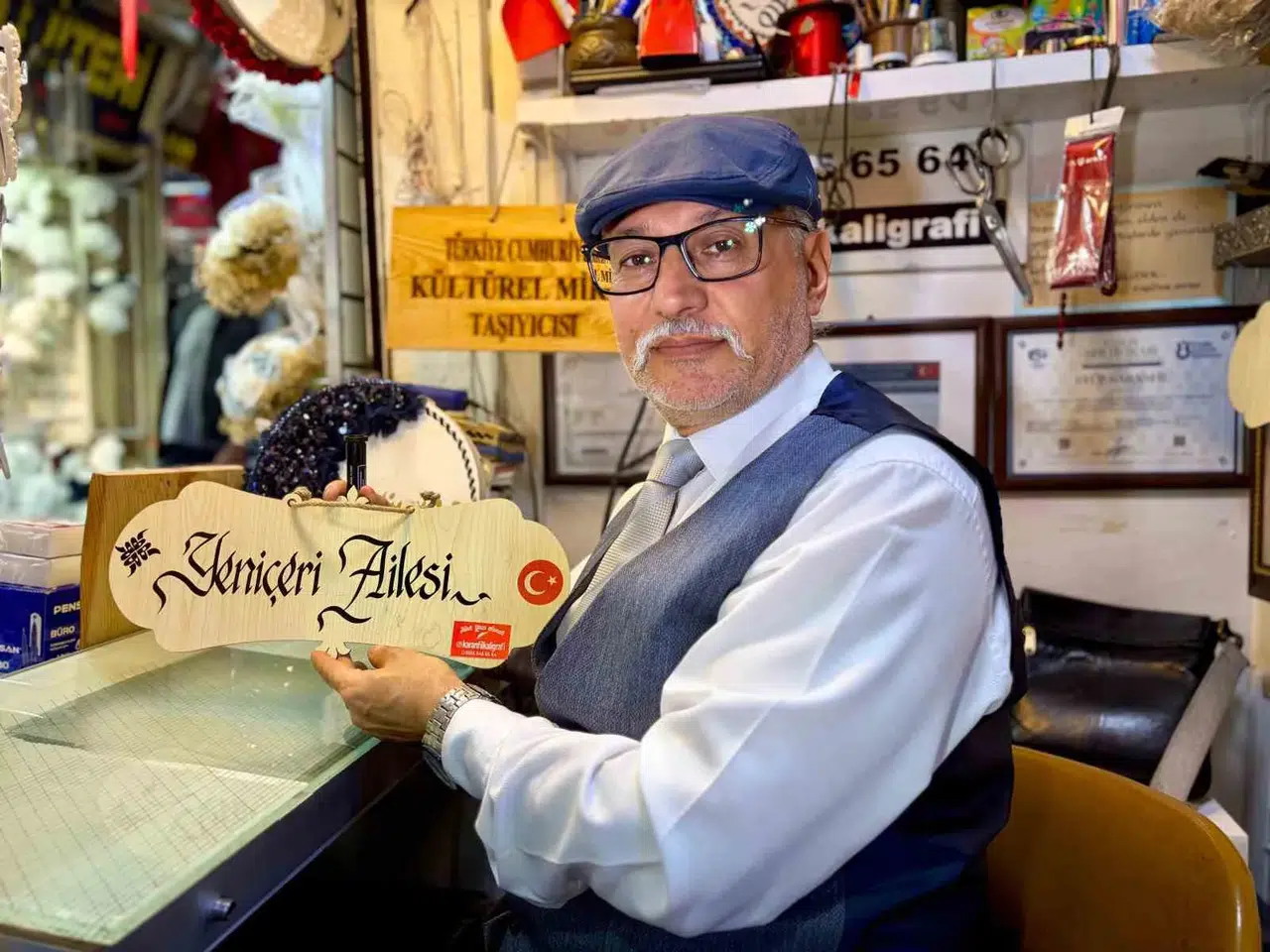 Okuma yazma zorluğunu sanatla aştı: Harflerin ustası şimdi mirası geleceğe taşıyor