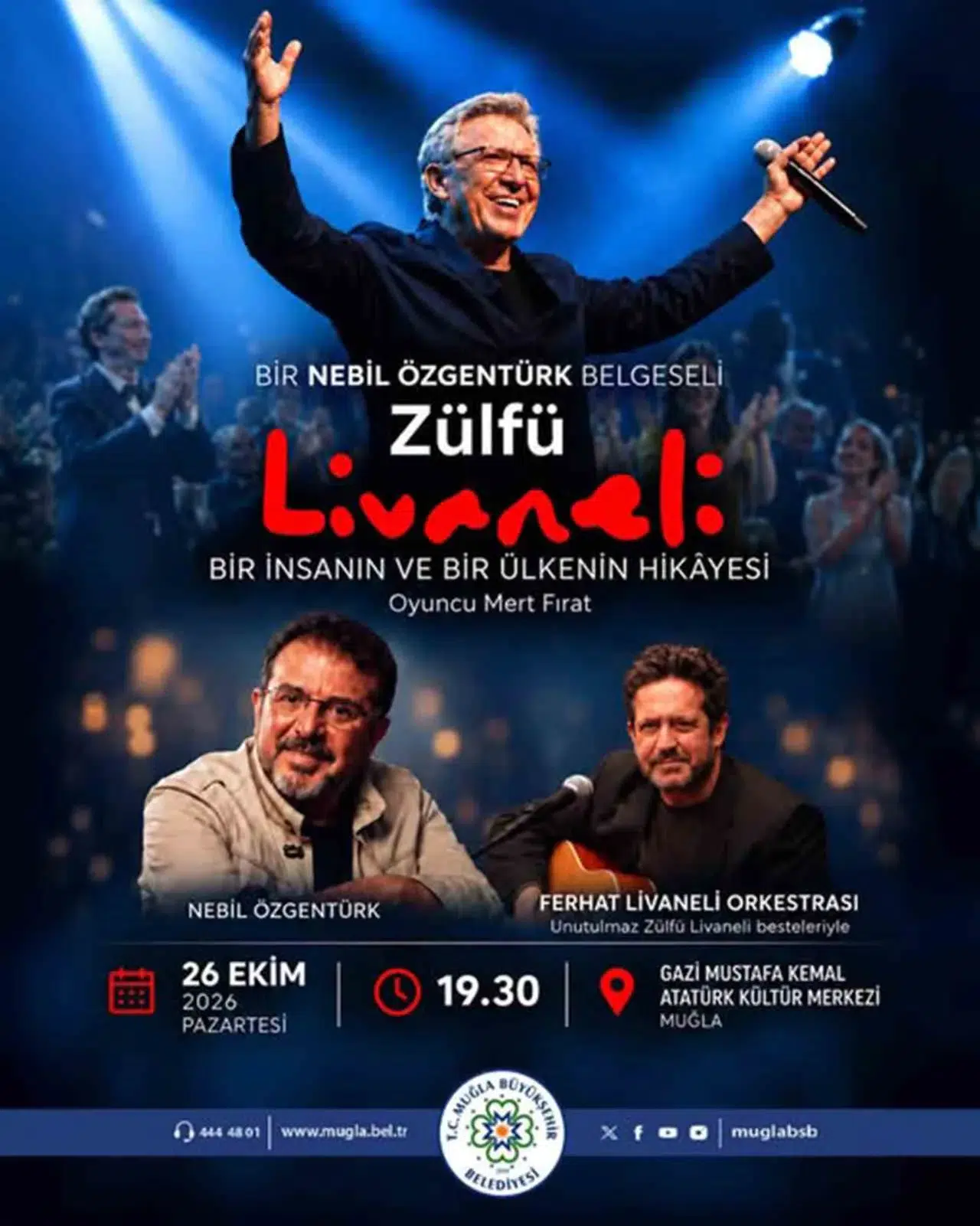 Muğla’da sanat dolu Cumhuriyet kutlaması: Zülfü Livaneli’nin yaşamı sahneye taşınıyor