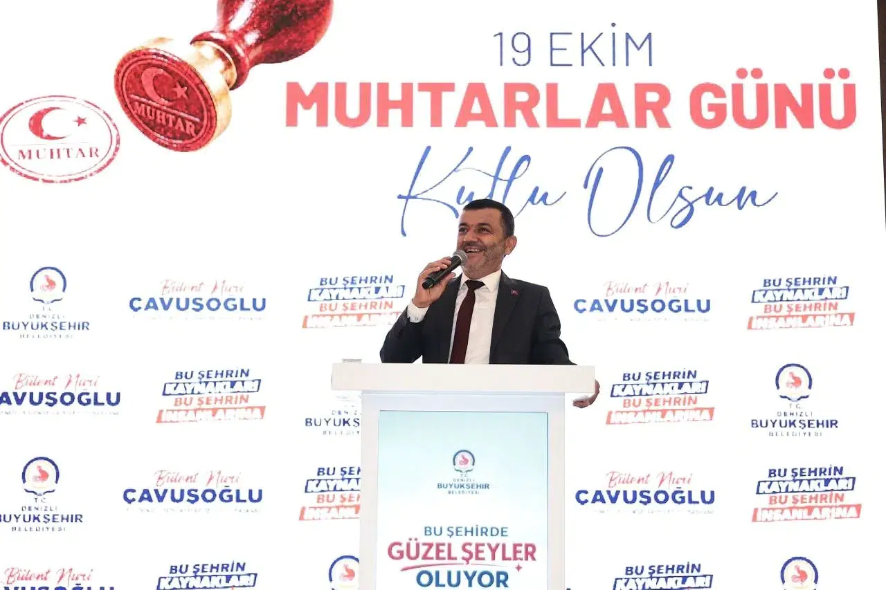 Denizli’de muhtarlarla güç birliği: Başkan Çavuşoğlu’ndan birlik mesajı