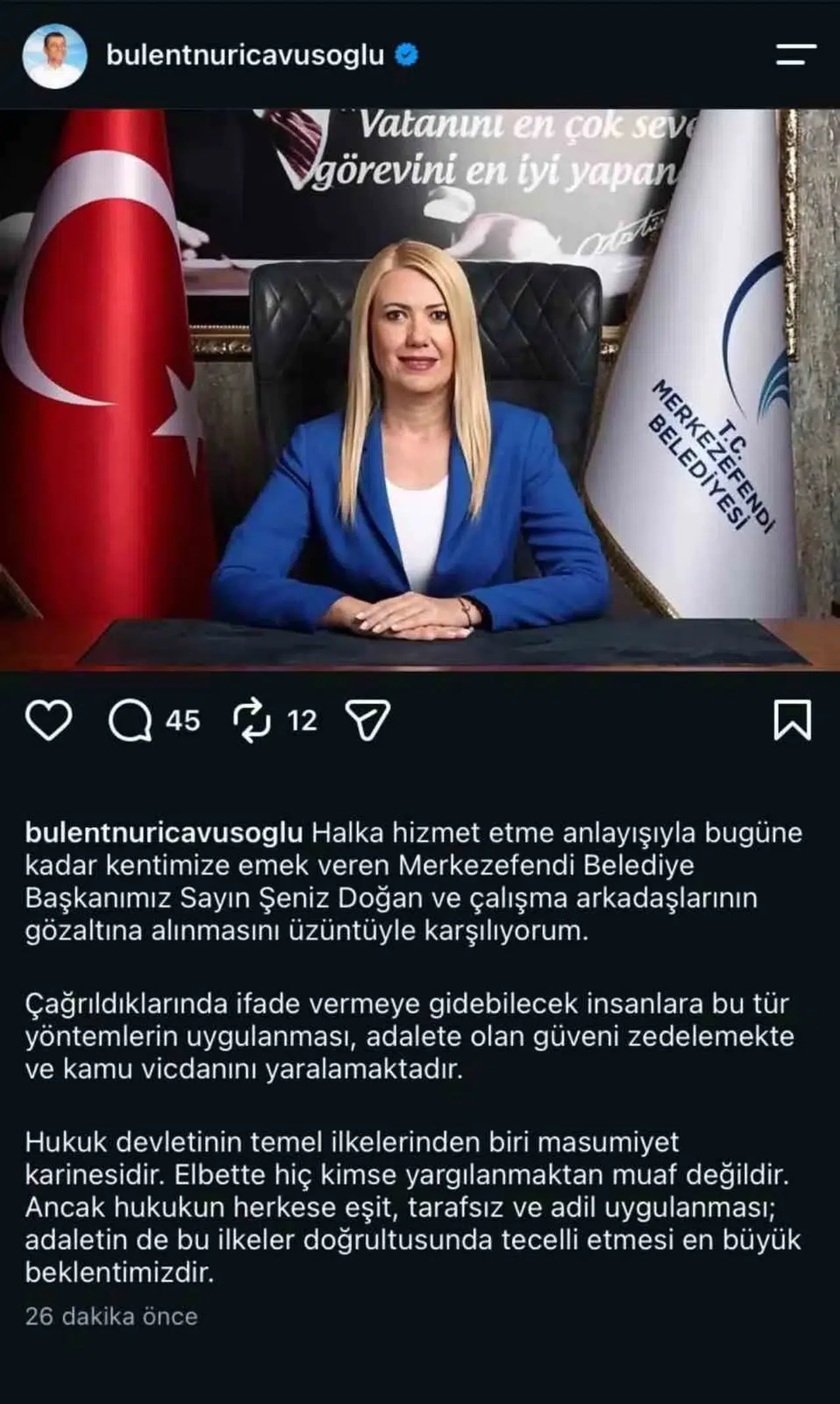 Denizli'de gözaltı kararına sert tepki: Adalet vurgusu yaptı
