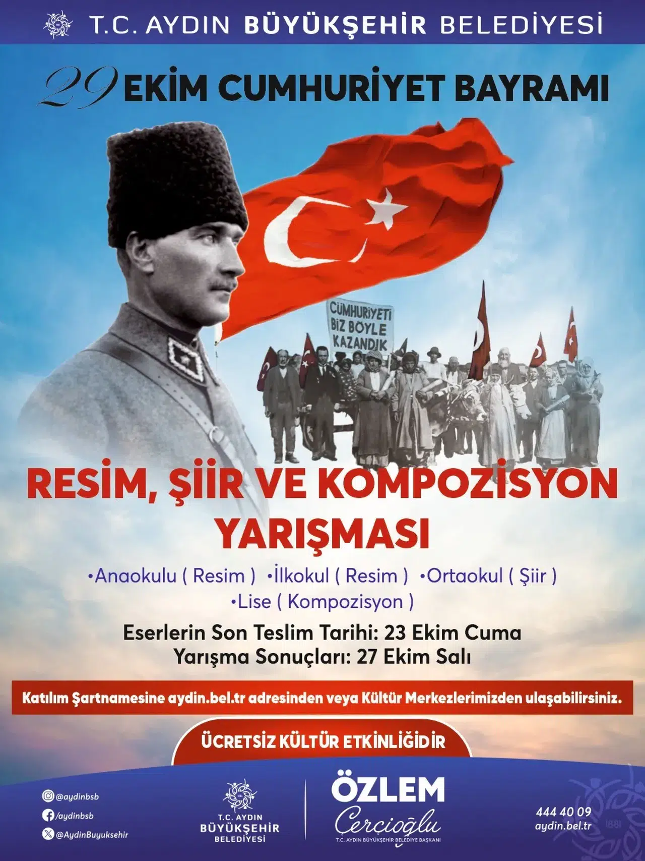 Aydınlı gençlerin gözünden Cumhuriyet: Sanatla geleceğe ışık tutacaklar
