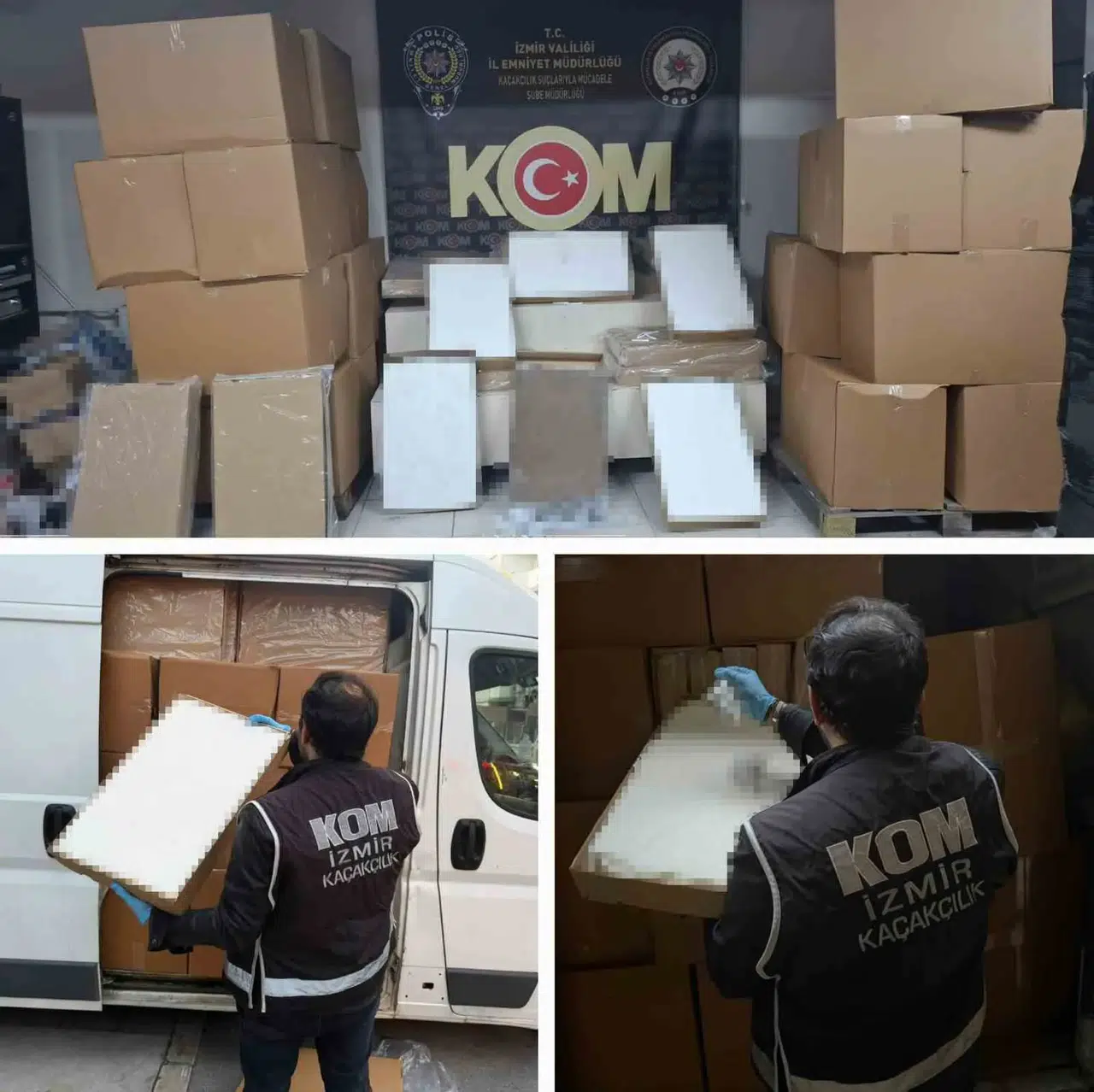 İzmir'de kaçakçılara mobil darbe: Milyonluk sevkiyata suçüstü