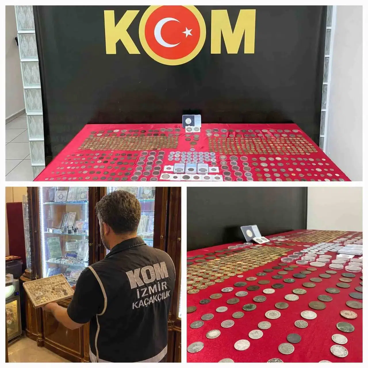 Konak merkezli operasyonda tarihi eser vurgunu: 672 sikke ele geçirildi