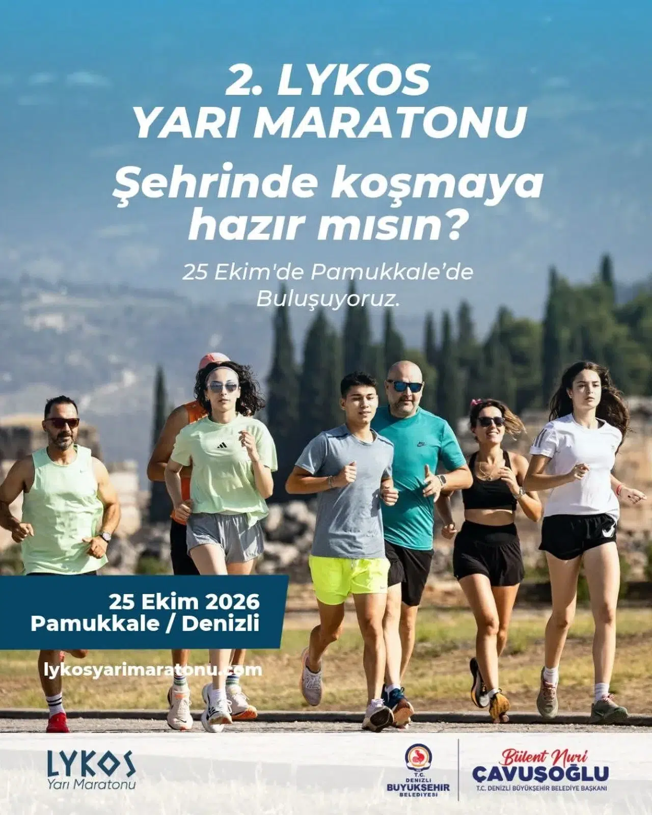 Pamukkale’de maraton maratonu başlıyor: Sporculara özel ücretsiz ulaşım kolaylığı