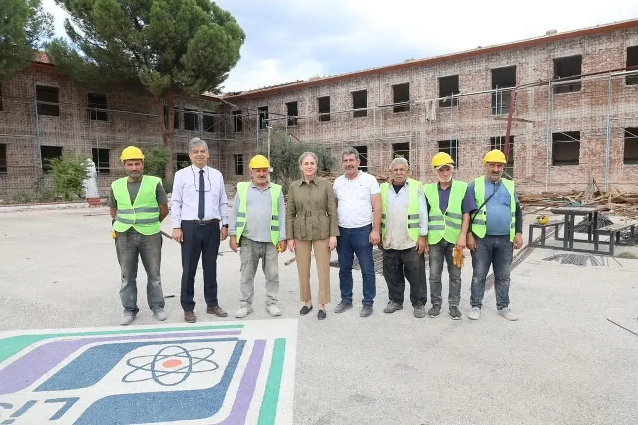 Nazilli’de eğitim yuvalarına deprem kalkanı: Kaymakam Kan çalışmaları denetledi