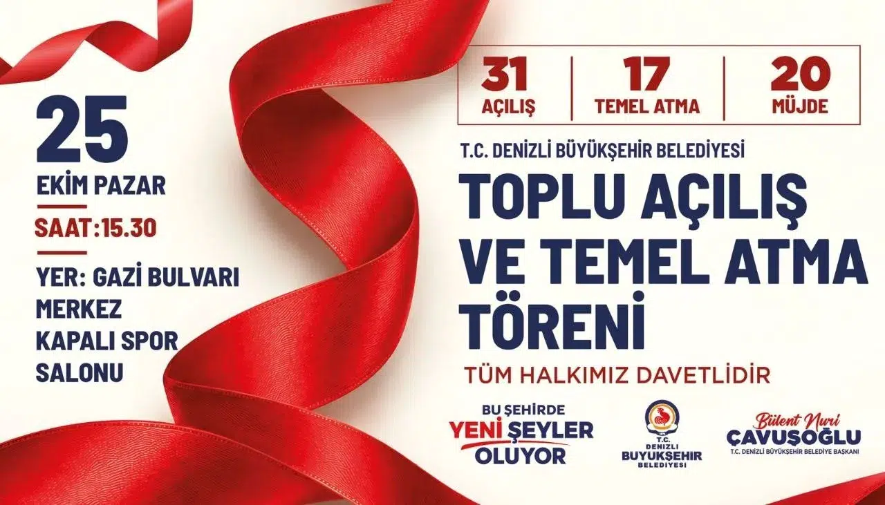 Denizli’de dev yatırım seferberliği: 16,2 milyar liralık 68 proje için geri sayım başladı