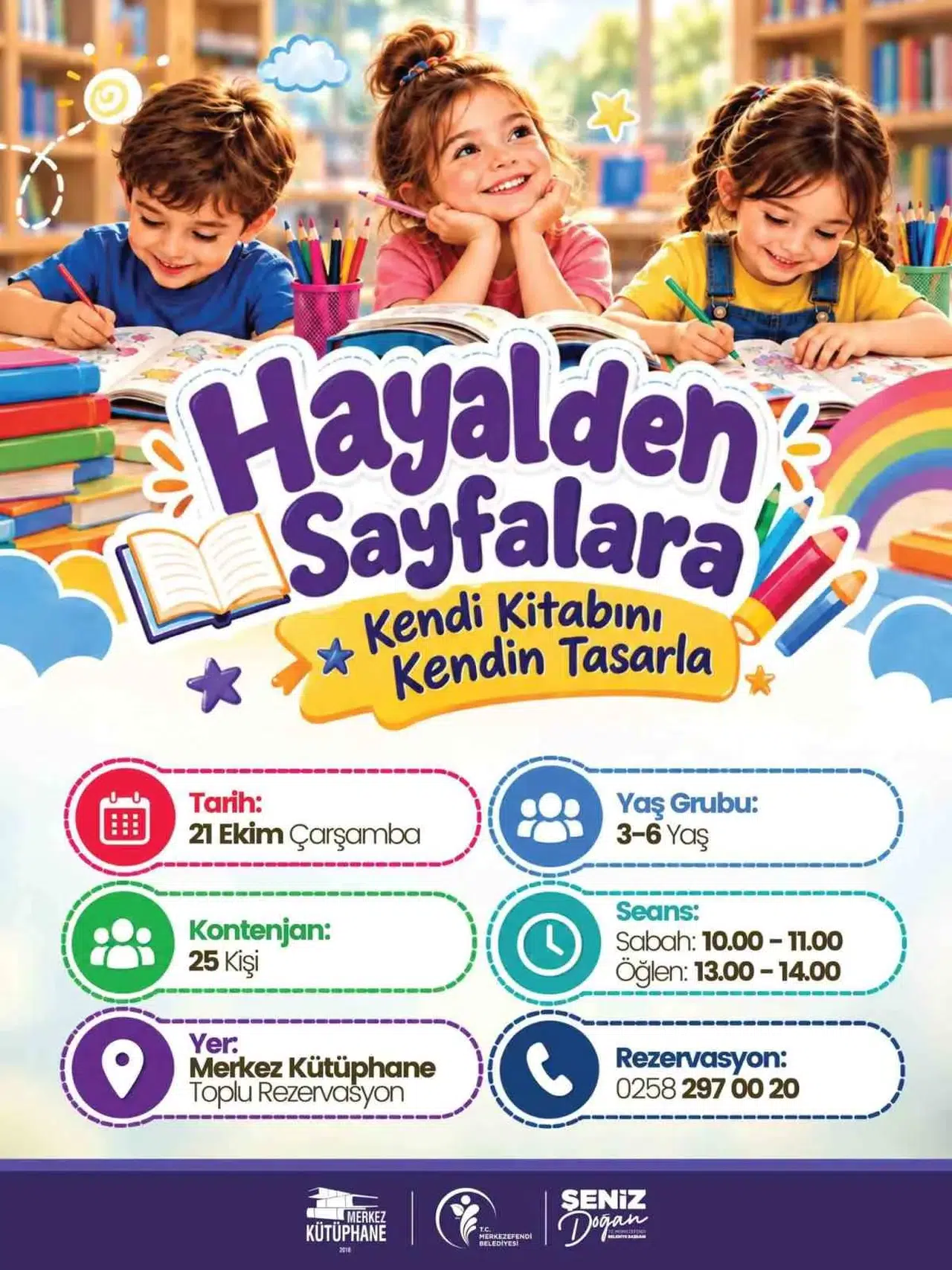 Minik yazarlar Merkez Kütüphane’de buluşuyor: Kendi hikayelerini kendileri tasarlayacaklar