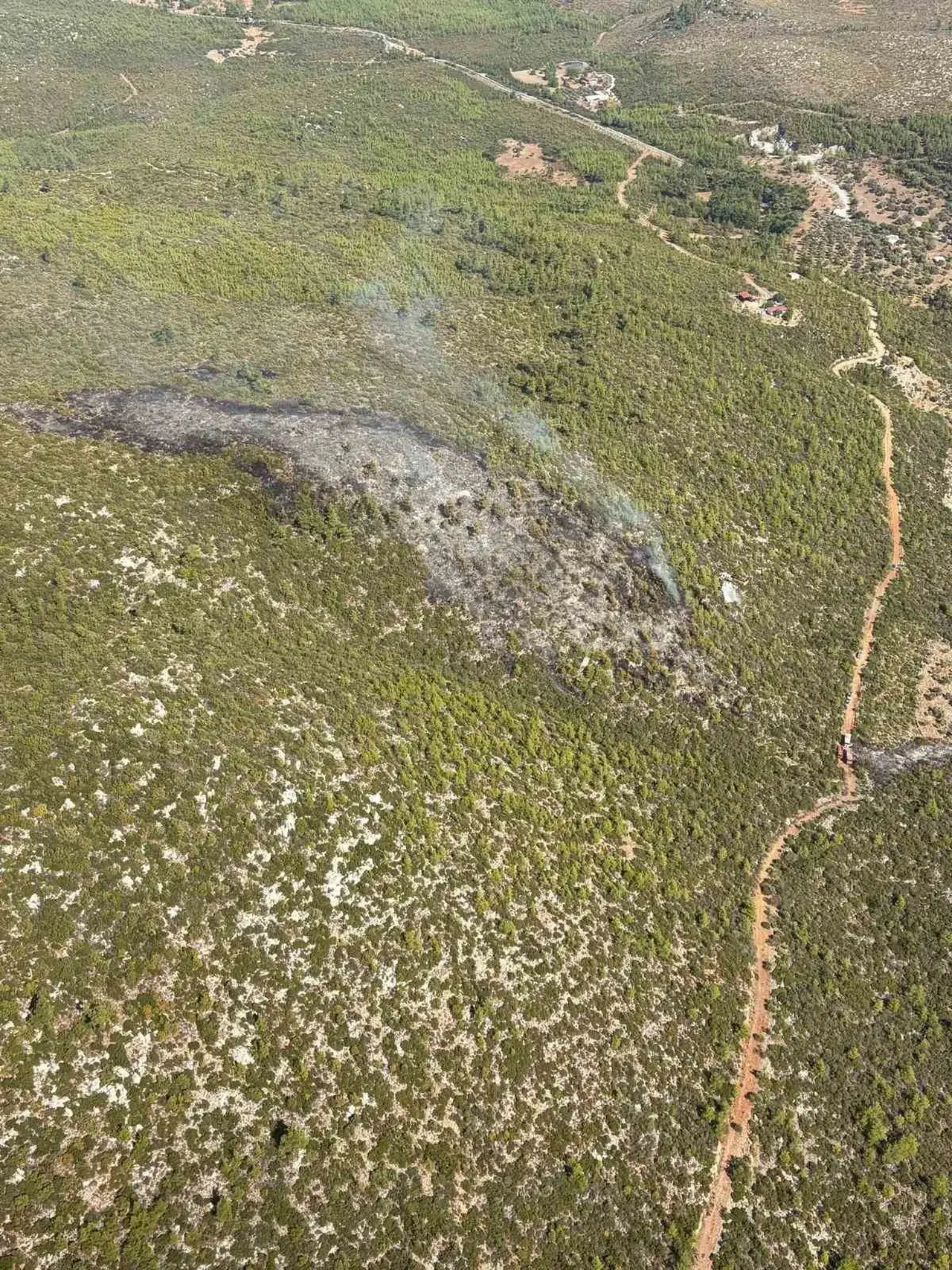 Bodrum'un ciğerleri yanmaktan son anda kurtuldu: Alevlere havadan ve karadan dev operasyon