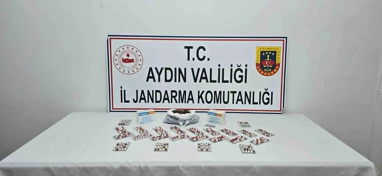 Kuşadası'nda narkotik operasyonu: Adrese yapılan baskında binin üzerinde hap yakalandı